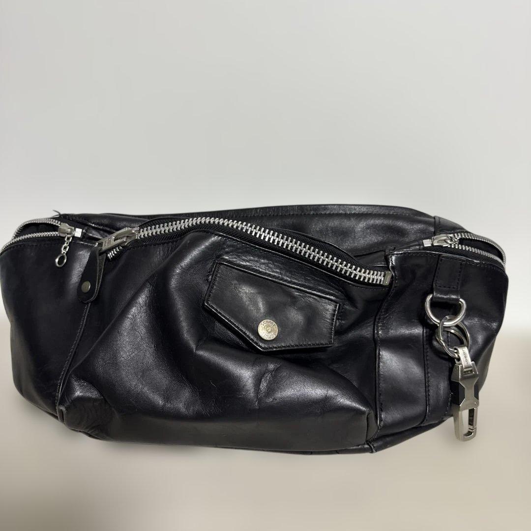 バッファローボブズ ラムレザー ウエストバッグ ボディバッグ