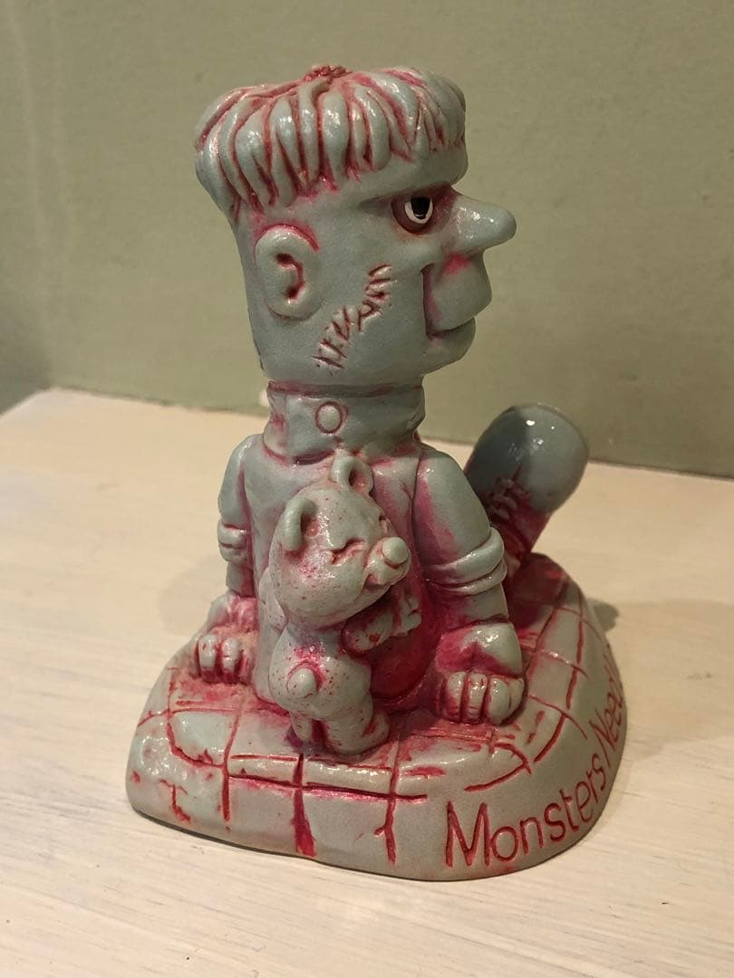 ビンテージ　メッセージドール　フランケンシュタイン　ホラー　モンスター　レトロ