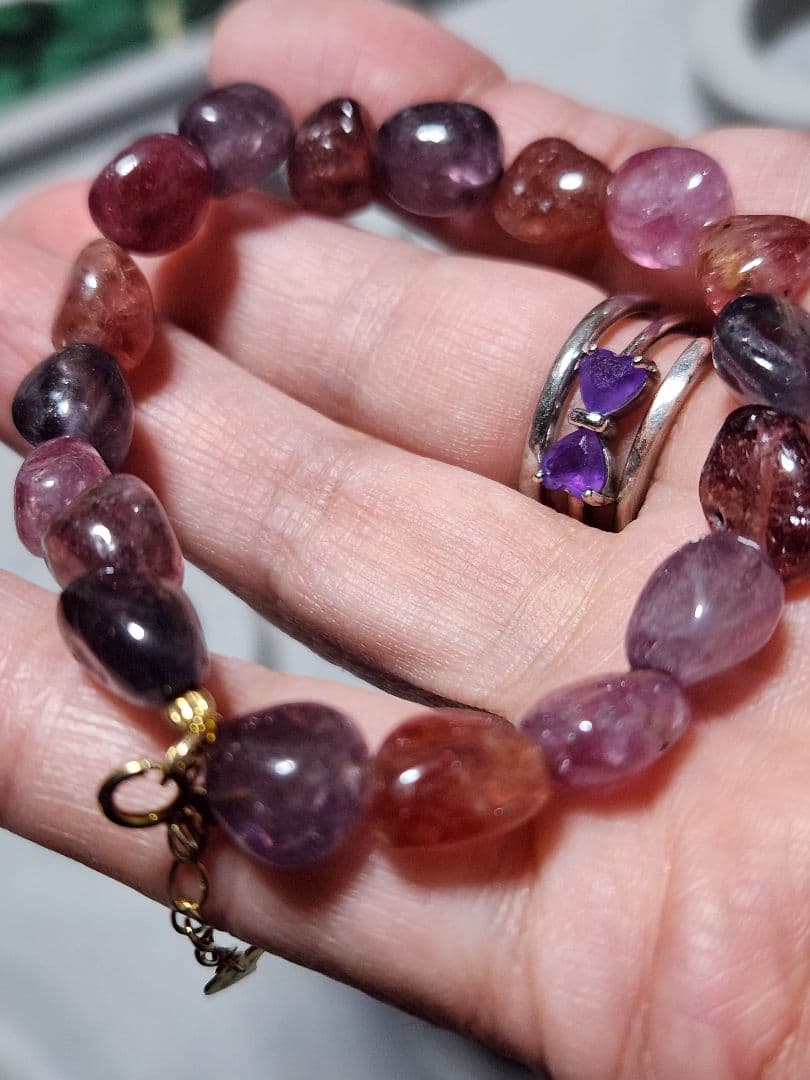 天然石ブレスレット　スピネル