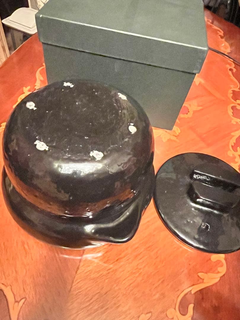 あ*0様 雲井窯　御飯鍋 黒楽 美品 土鍋 中川一辺陶