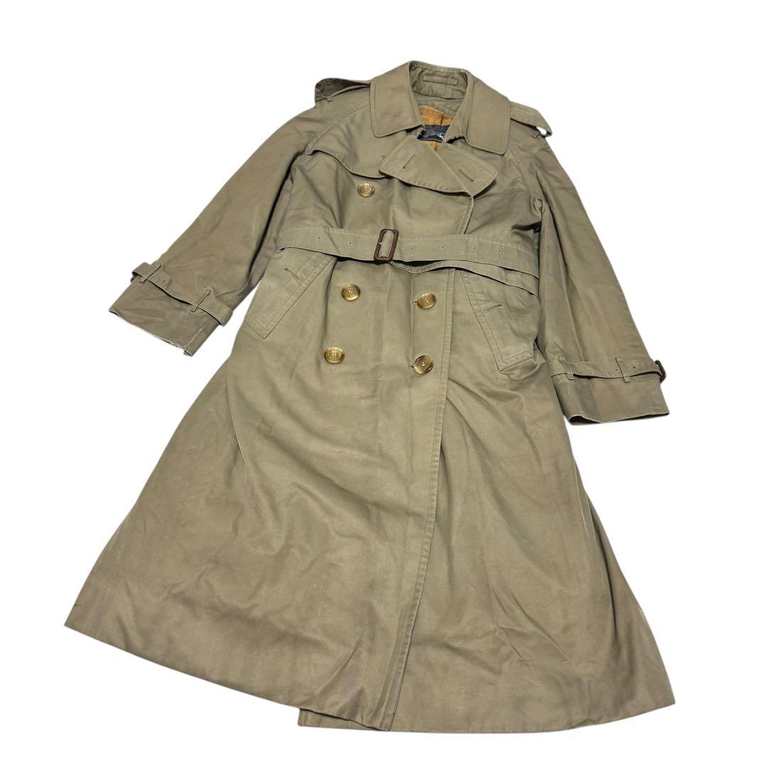 バーバリーズ　トレンチコート　ベルト　玉虫色　ノバチェック　ライナー付き　M