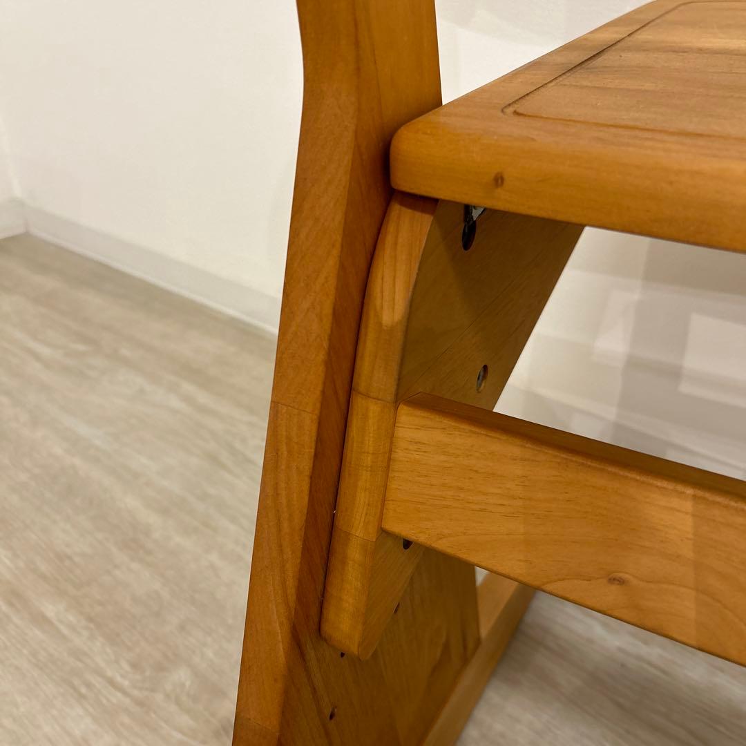 アウトレット☆デスクチェア 学習椅子 ポップチェア 座面昇降 堀田木工所