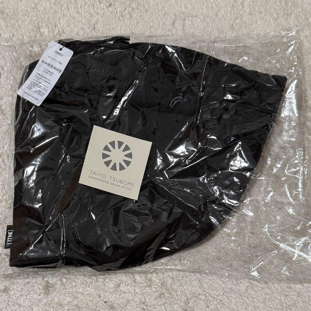 ⭐︎新品⭐︎大阪万博限定 太陽のつぼみ サウナハット ブラック 非売品ステッカー付