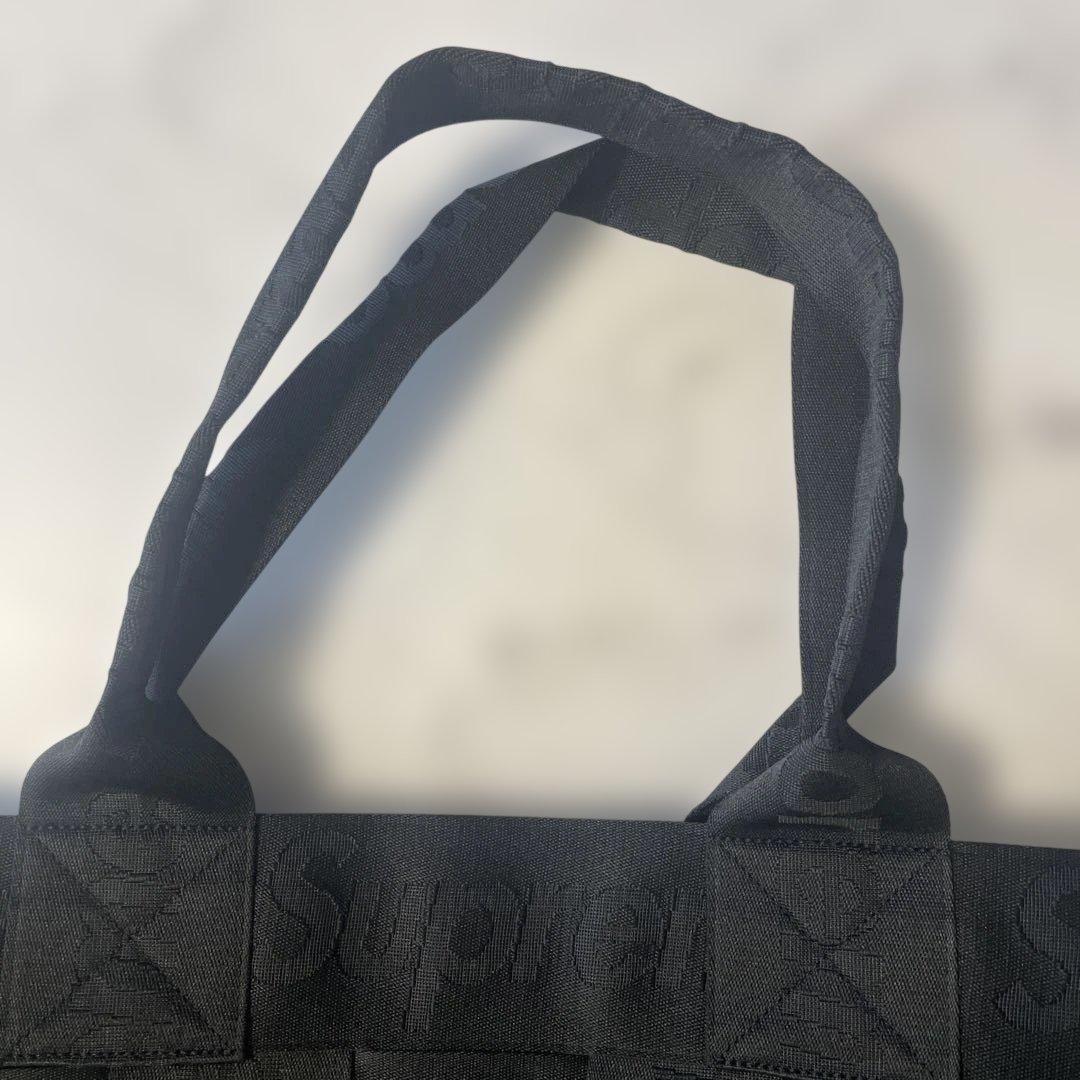 べるりんSPUREME woven large tote トートバッグ黒大