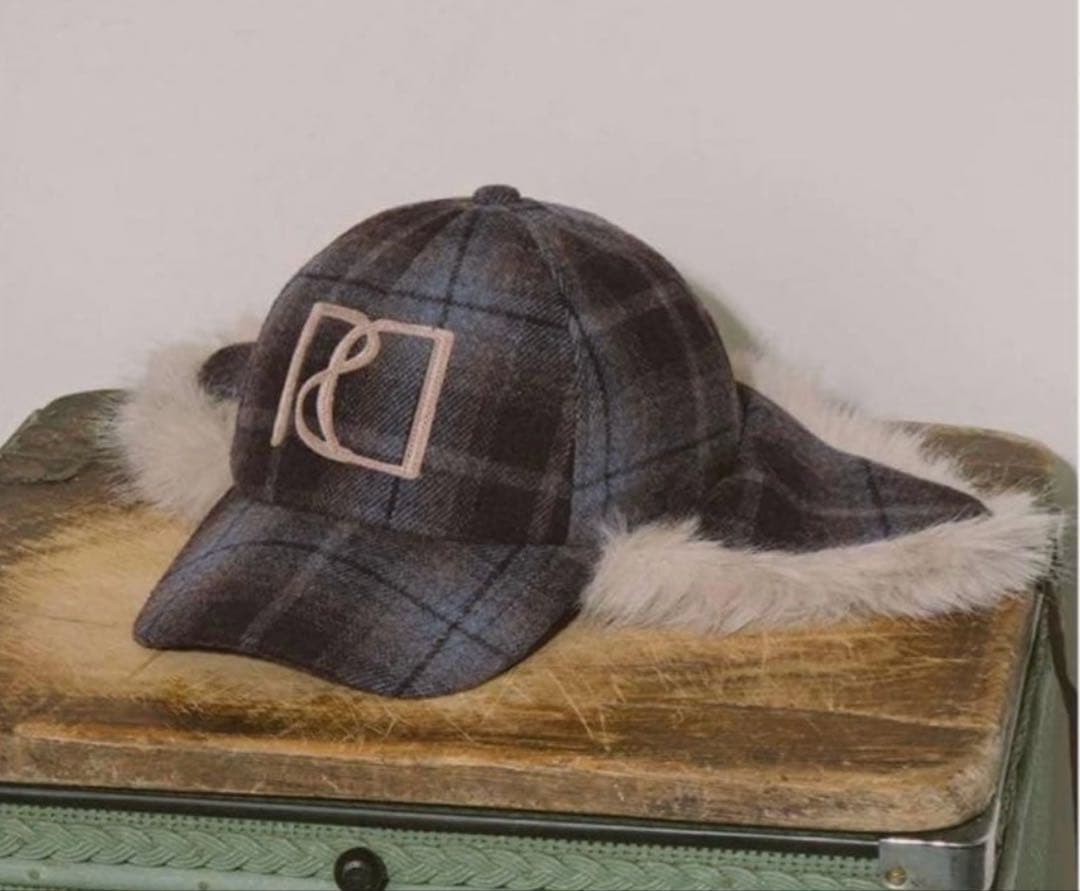 【未着用】　Darich ダーリッチ ロゴフライトキャップ ブルーブラウン 帽子