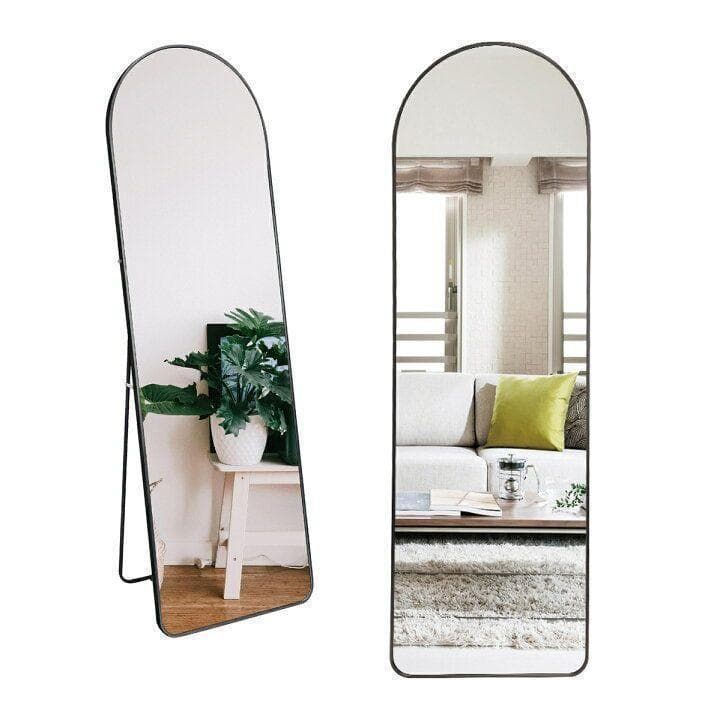 スタンドミラー 鏡 全身 鏡 壁掛け 姿見鏡 全身鏡 アーチ形 大型 973-5