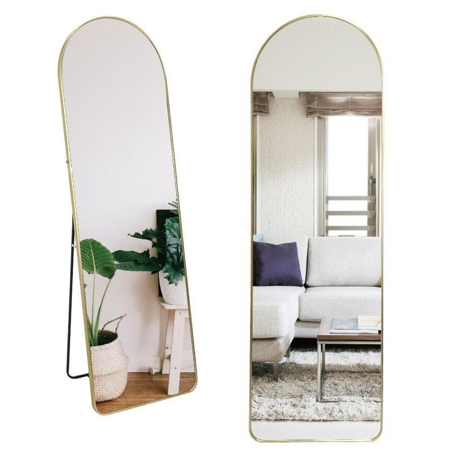 スタンドミラー 鏡 全身 鏡 壁掛け 姿見鏡 全身鏡 アーチ形 大型 973-5