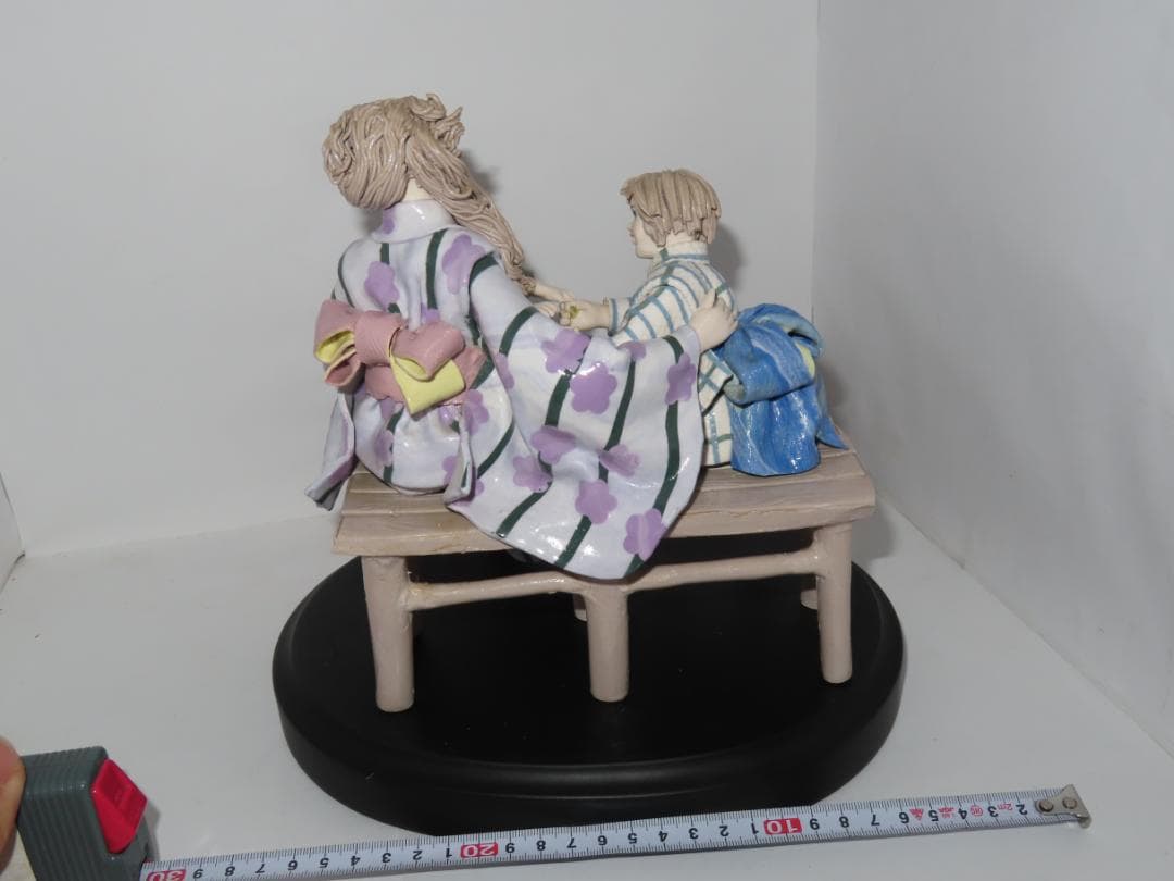 陶器人形 女の子　大型作品 ロマンドール 人形 フィギュリン　人形作家作品　7