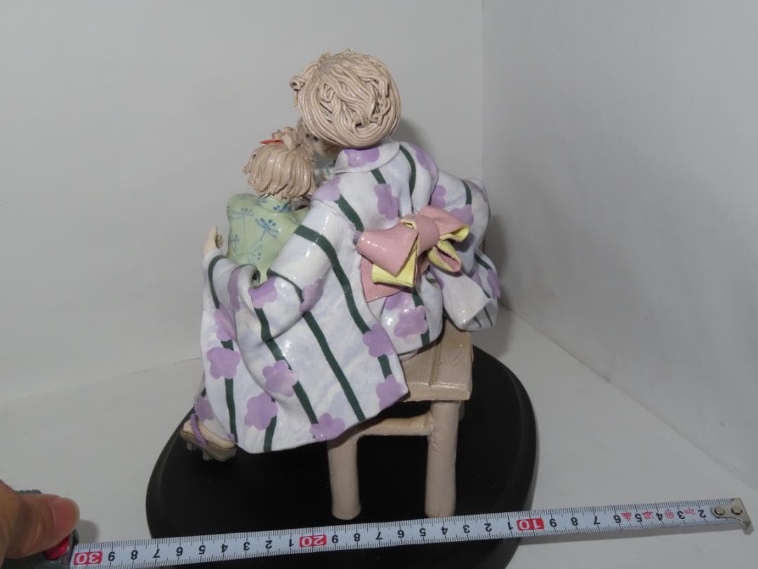 陶器人形 女の子　大型作品 ロマンドール 人形 フィギュリン　人形作家作品　7