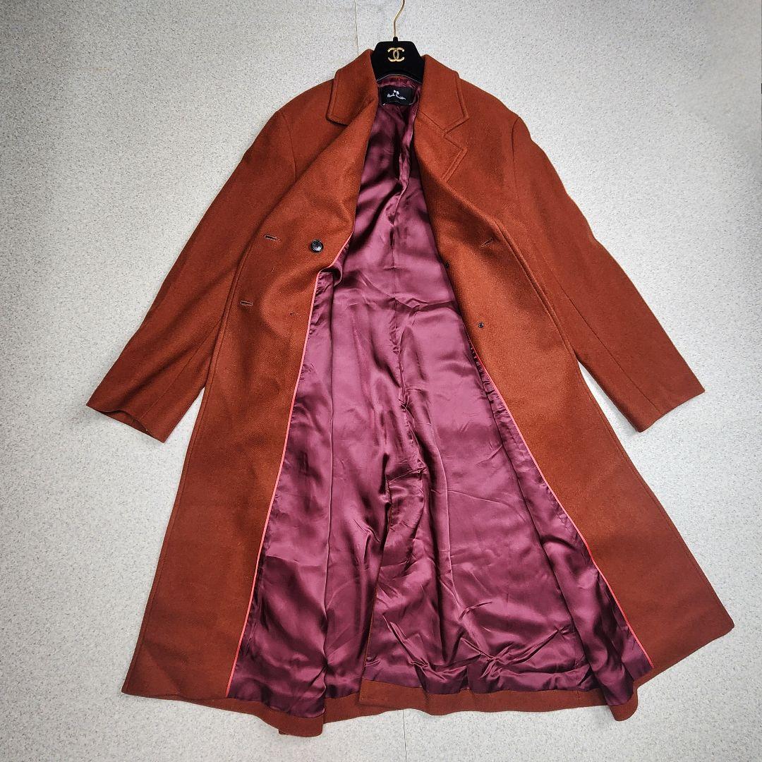 【定価7.9万】現行 PS ポールスミス ウールカルゼ ダブルチェスターコート