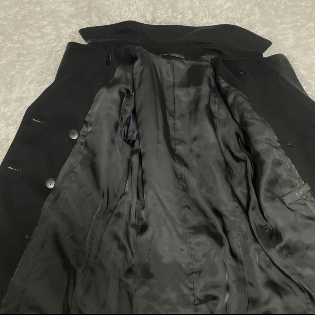 【美品 】アナイ カシミヤ ダブルチェスター ロングコート ベルト付きS 黒