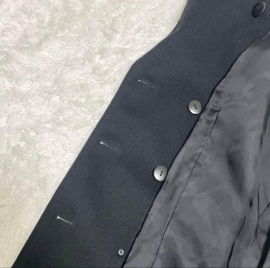 【美品 】アナイ カシミヤ ダブルチェスター ロングコート ベルト付きS 黒