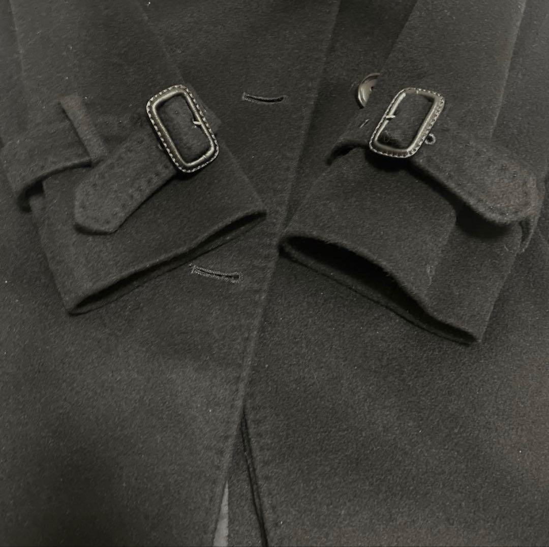 【美品 】アナイ カシミヤ ダブルチェスター ロングコート ベルト付きS 黒