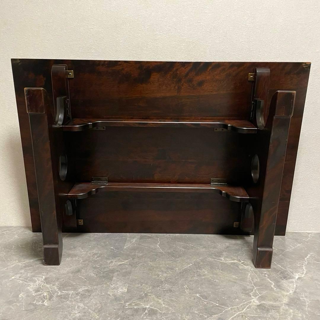 北海道民芸家具　折りたたみ　ローテーブル　センターテーブル　ちゃぶ台