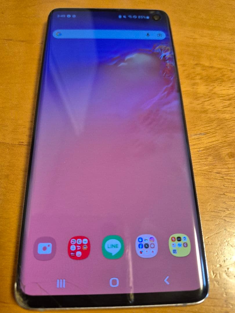 中古Galaxy S10 SCV41プリズムホワイト