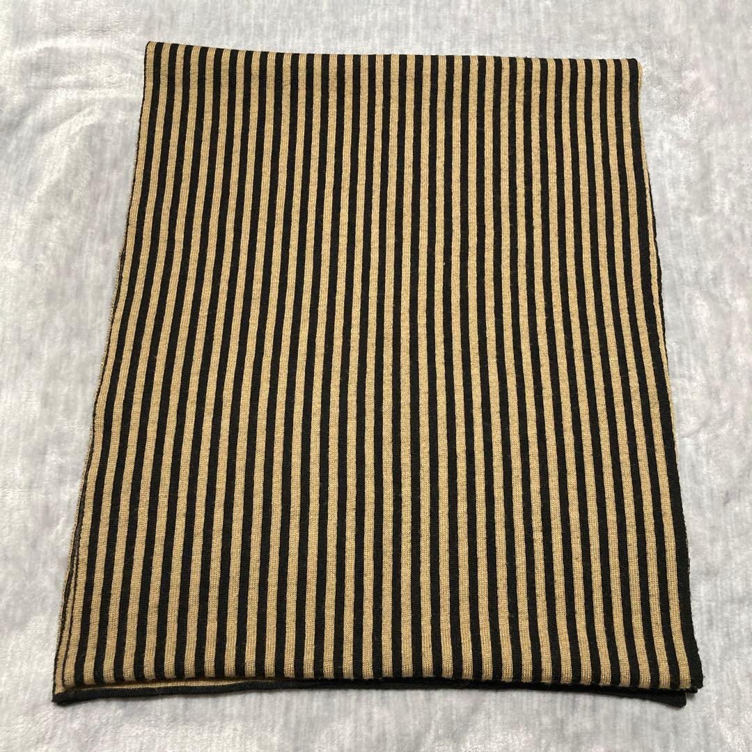 FENDIストライプ チェッカー柄 マフラー