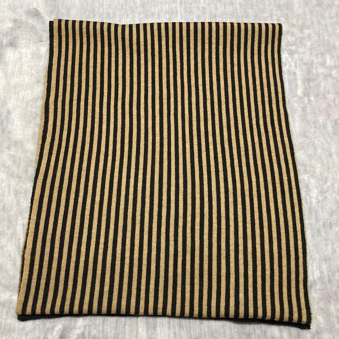 FENDIストライプ チェッカー柄 マフラー