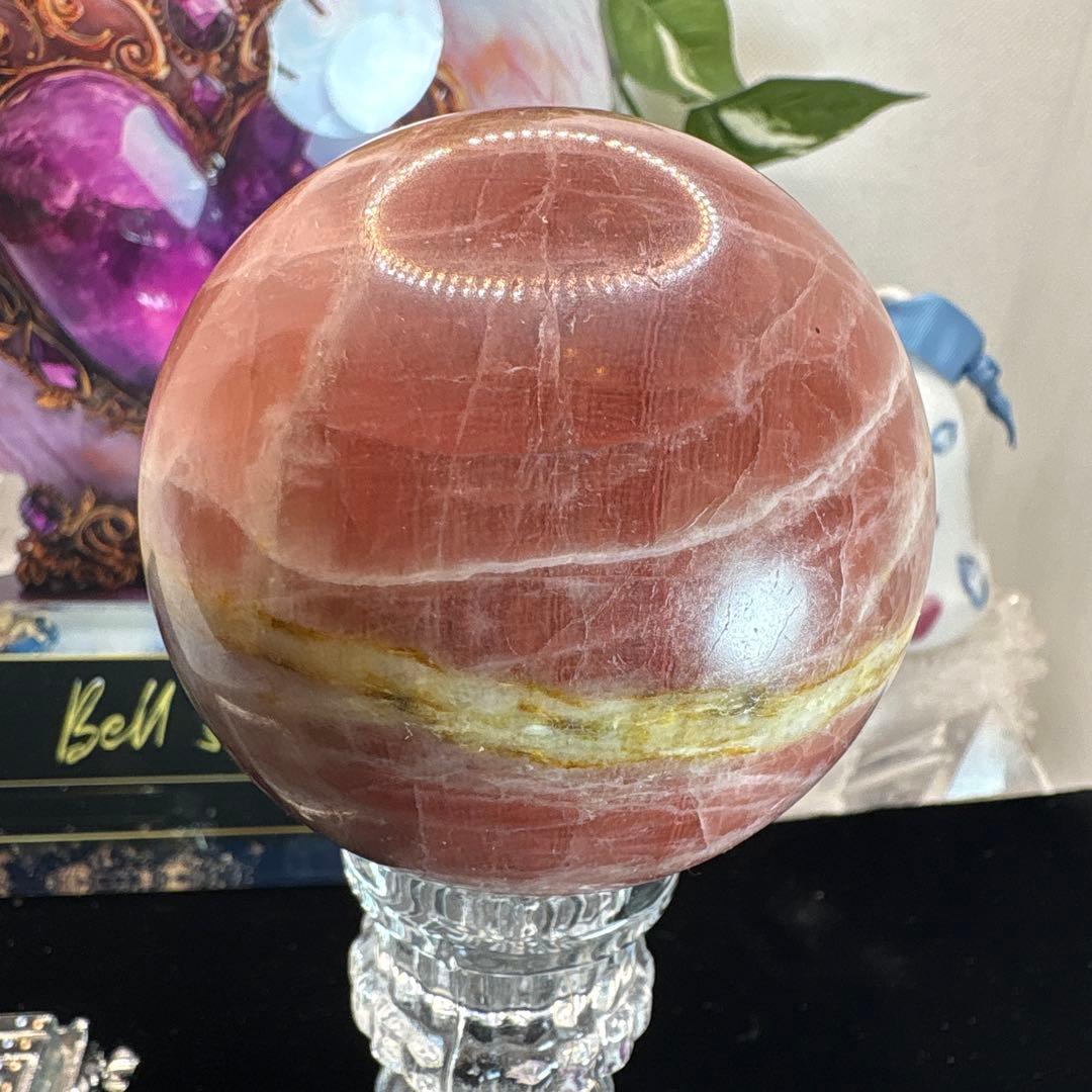 レア♡ピンクカルサイとホワイトカルサイト共生スフィア♡No.2577