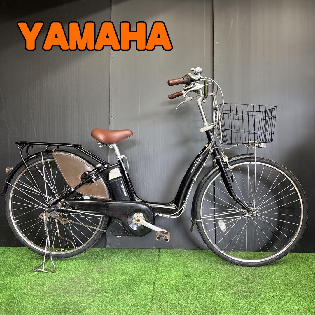 電動自転車 YAMAHA PAS Raffini ブラック 3人乗り対応　43★