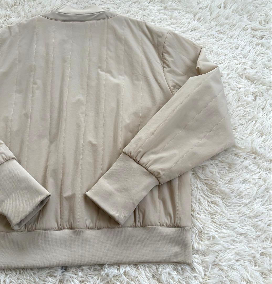 【超美品】コールアンドレスポンス　切り替えブルゾン　中綿キルティング　ベージュ
