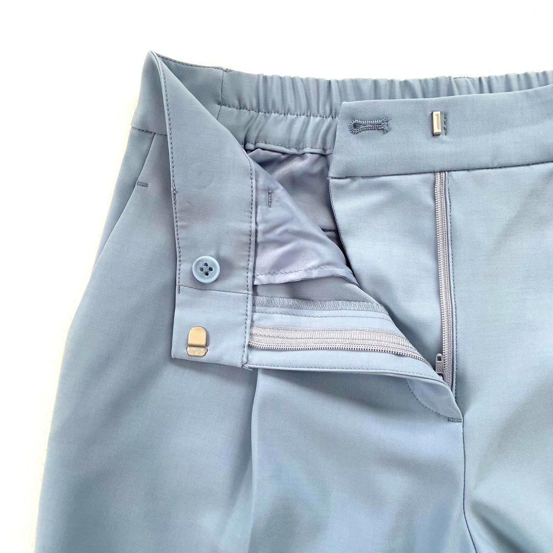 極美品✨プラステ ノーカラー リネン パンツスーツ セットアップ M ホワイト