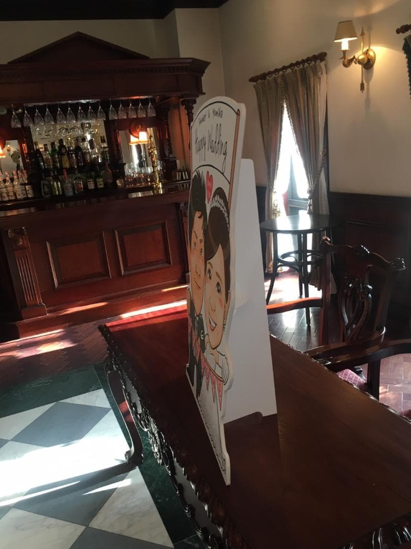 似顔絵特大パネル★サプライズ　結婚式　二次会　似顔絵　ウェルカムボード　お祝い