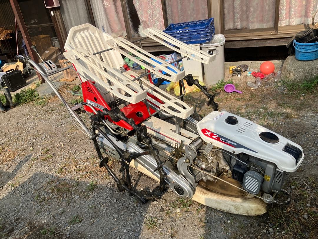 整備済み みのる産業 X-2 田植え機 ポット苗 2条植え 無農薬 自然栽培米