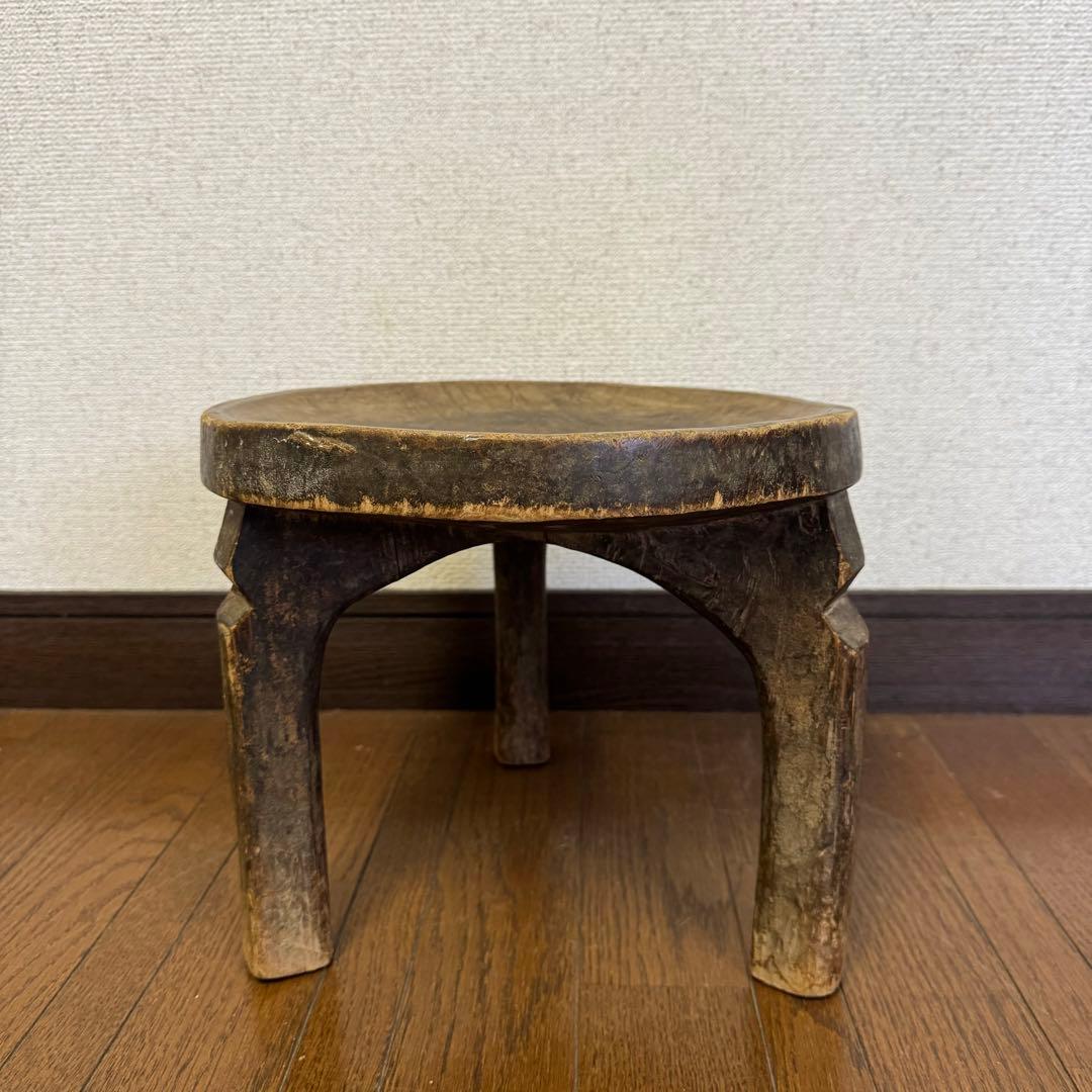 タンザニア へへ族 スツール 木製 アフリカ 民藝 古道具 ビンテージ 骨董