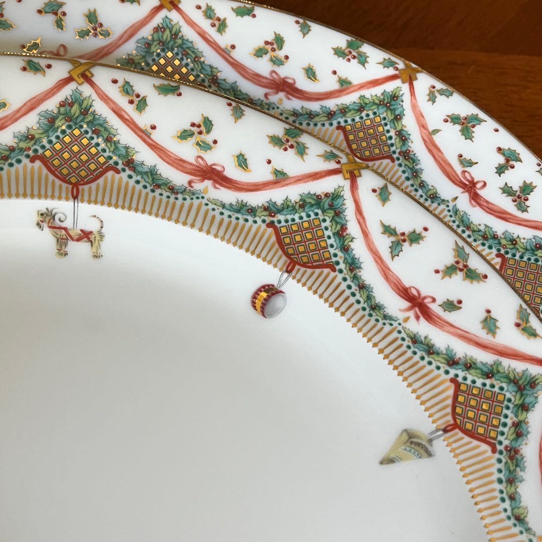 【レア美品】ロイヤルコペンハーゲン★クリスマスジョイ★ディナー皿　2枚