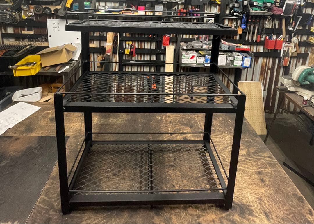 【あと２台 特別価格sale】3段幅600mmアイアンシェルフ 植物棚