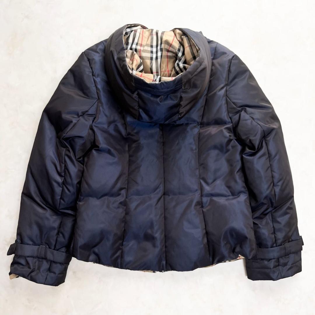 【美品】BURBERRY ダウンジャケット ノバチェック　ホースロゴ　S相当
