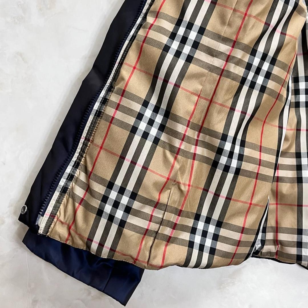 【美品】BURBERRY ダウンジャケット ノバチェック　ホースロゴ　S相当