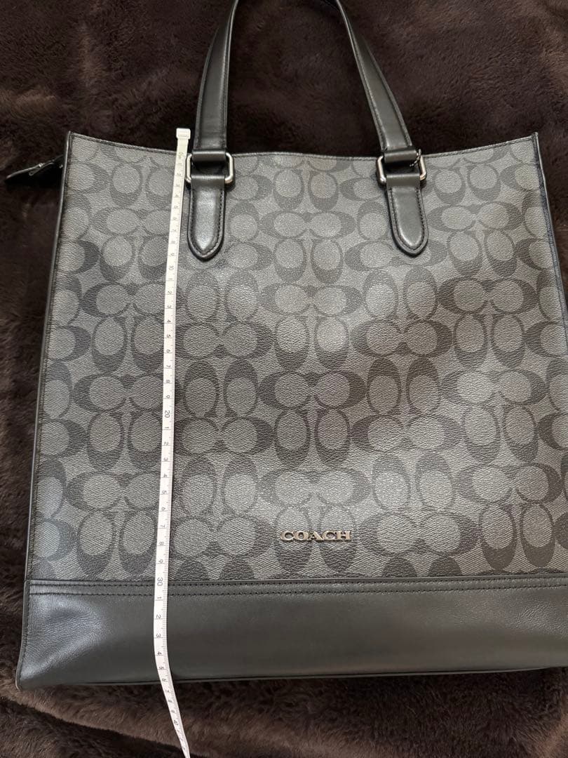 COACHトートバック 2way ショルダー シグネチャー キャンバス