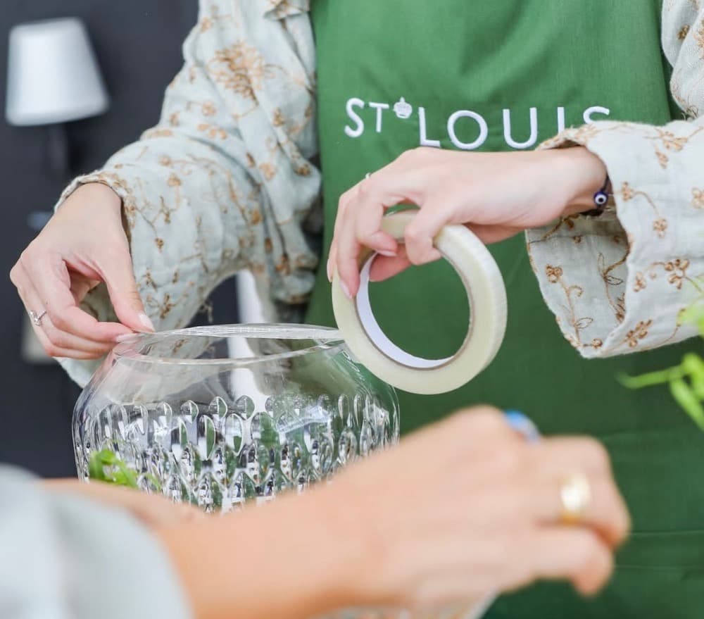 HERMES Saint Louis サンルイ 花瓶 ベース 23cm 希少