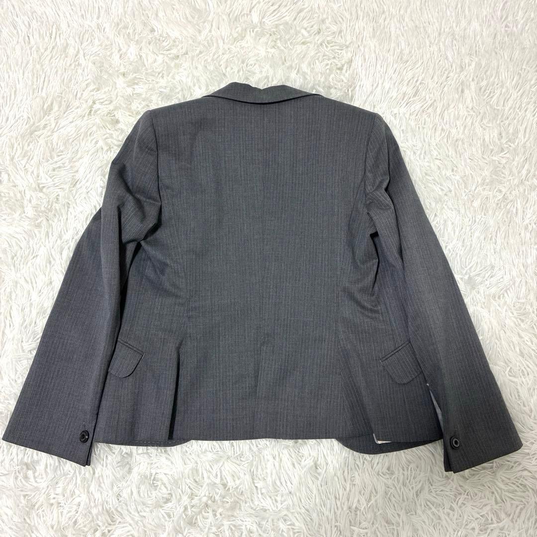 新品タグ付レミュー Les mues パンツスーツ セットアップ M ストライプ