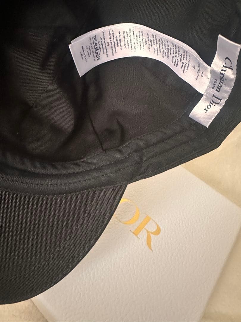 Christian Dior ブラック ベースボールキャップ
