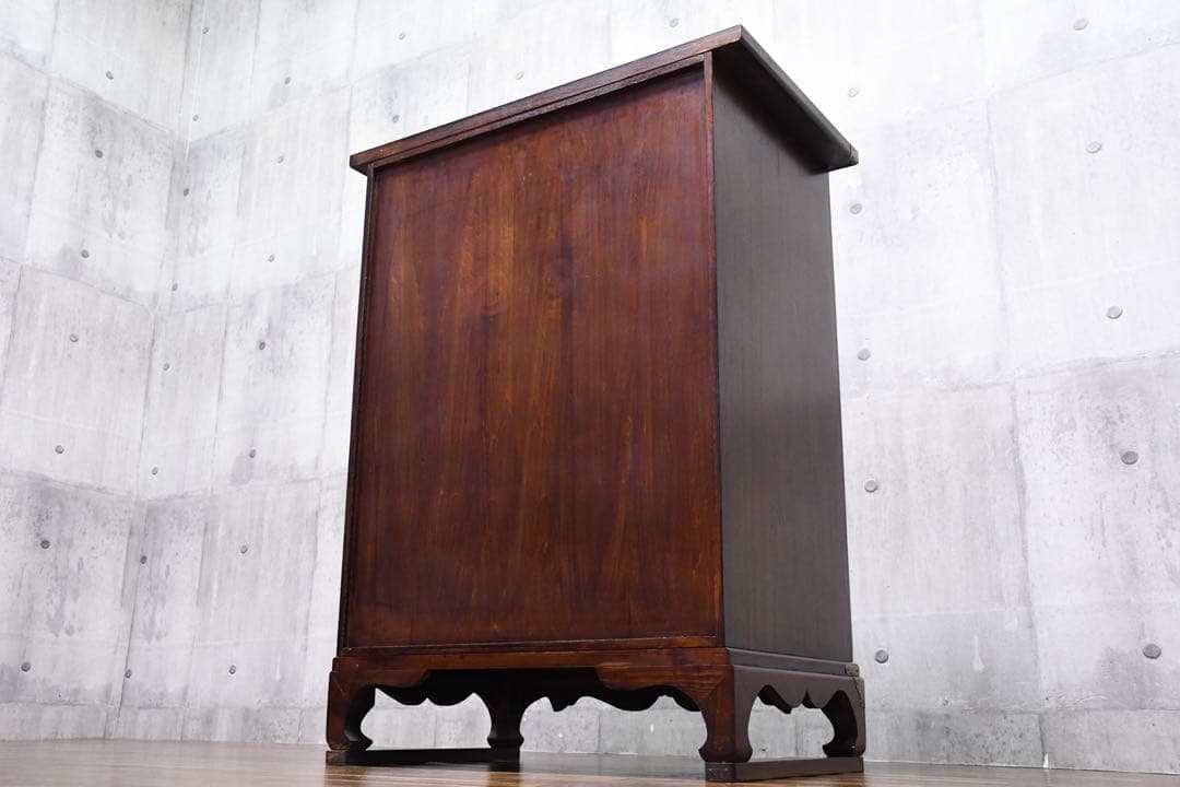 EFK20 李朝様式 5段 整理箪笥 チェスト 装飾金具 引出し 抽斗 李朝箪笥