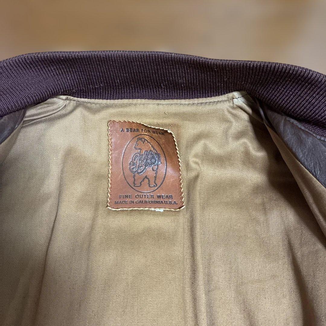 GOLDENBEAR ゴールデンベア レザー MA-1JKT