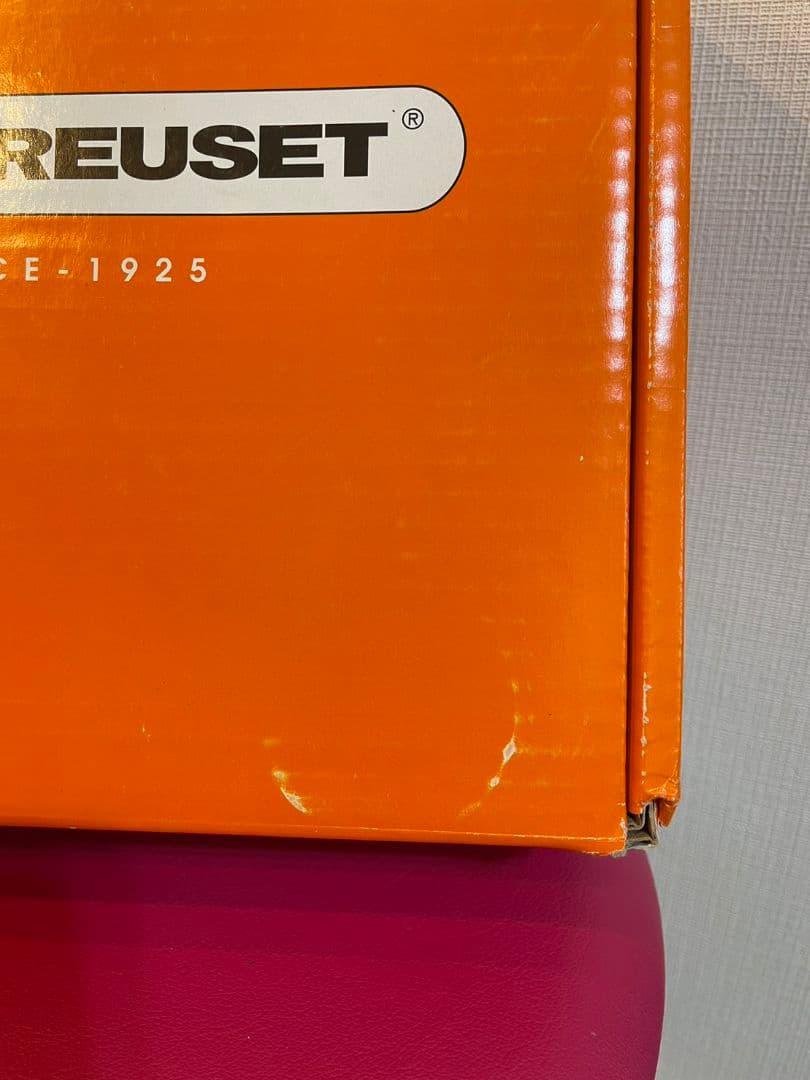 【新品・未使用】ル・クルーゼ　ココット・ロンド 22 cm チェリーレッド