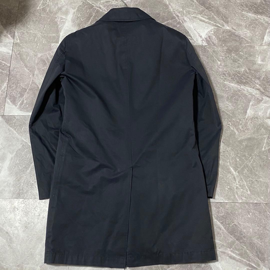 【上質素材】トゥモローランド 中綿ライナー付き トレンチコート ロング丈 紺 M
