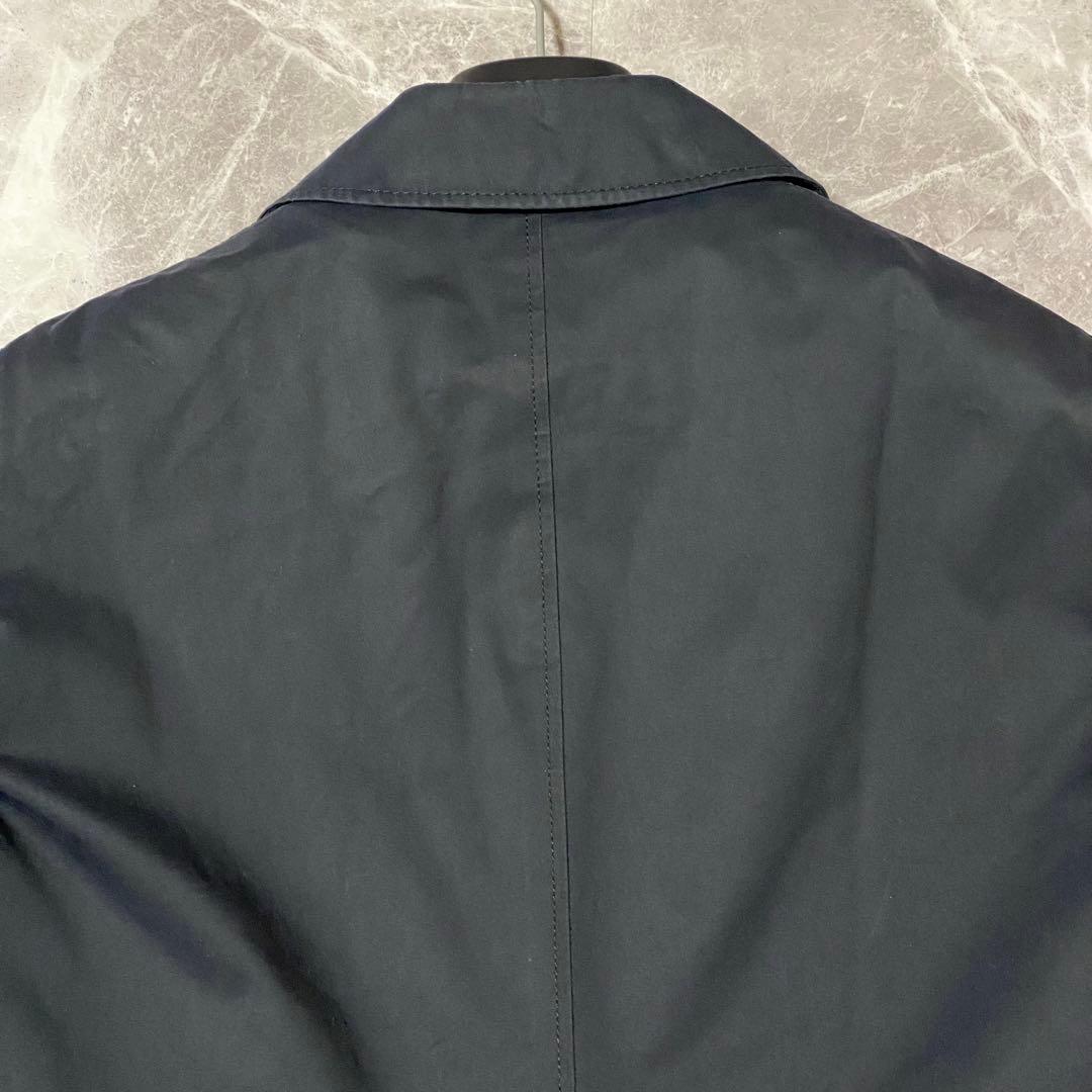 【上質素材】トゥモローランド 中綿ライナー付き トレンチコート ロング丈 紺 M