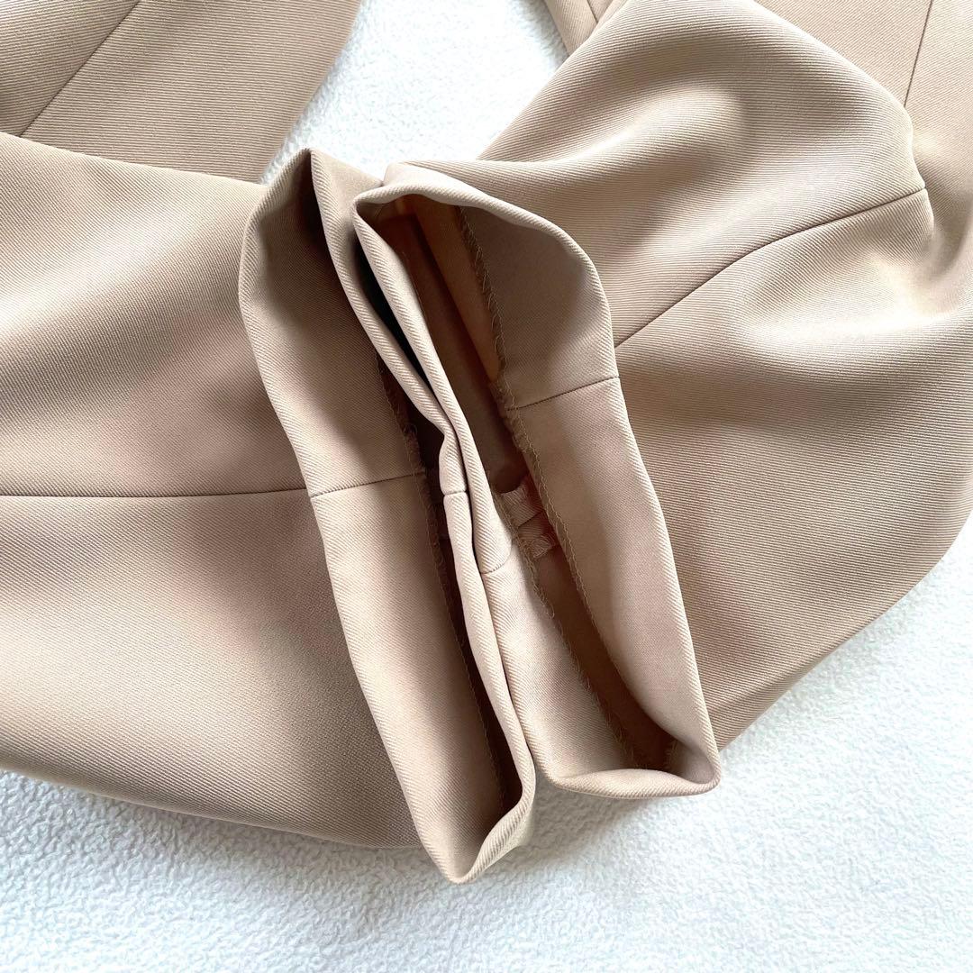 極美品✨ナチュラルビューティーベーシック 洗えるノーカラー スーツ セットアップ