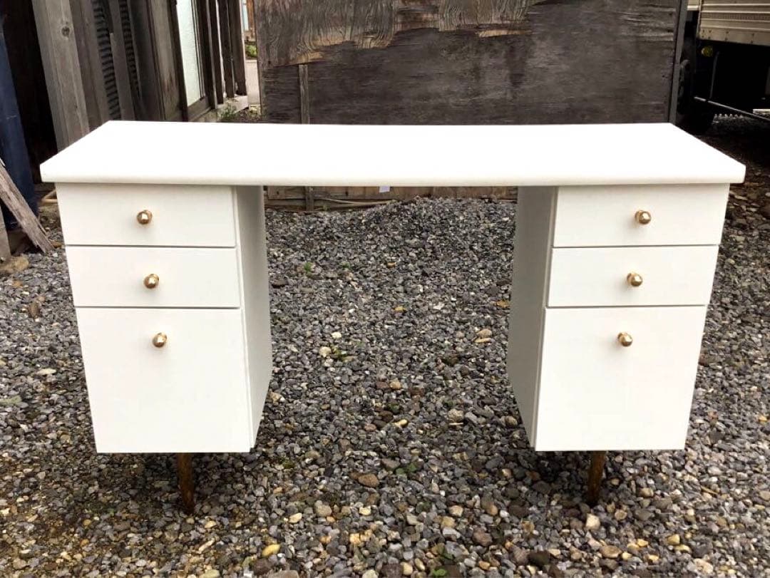 Francfranc エルドラド コスメデスク 白 大理石調 フランフラン