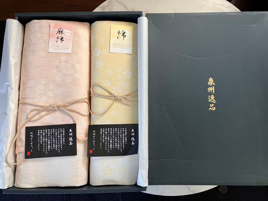 泉州逸品　麻混五重織ガーゼケット1P二重織ガーゼケット1P 140×200