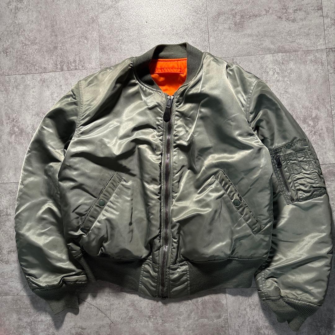 ジャケット・アウター vtg alpha ma-1 flight jacket scovill usa