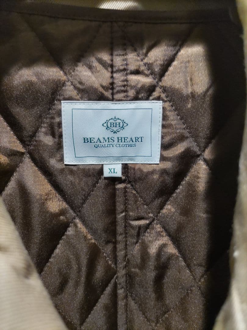 BEAMS HEART ベージュ ステンカラーコート XL　未使用
