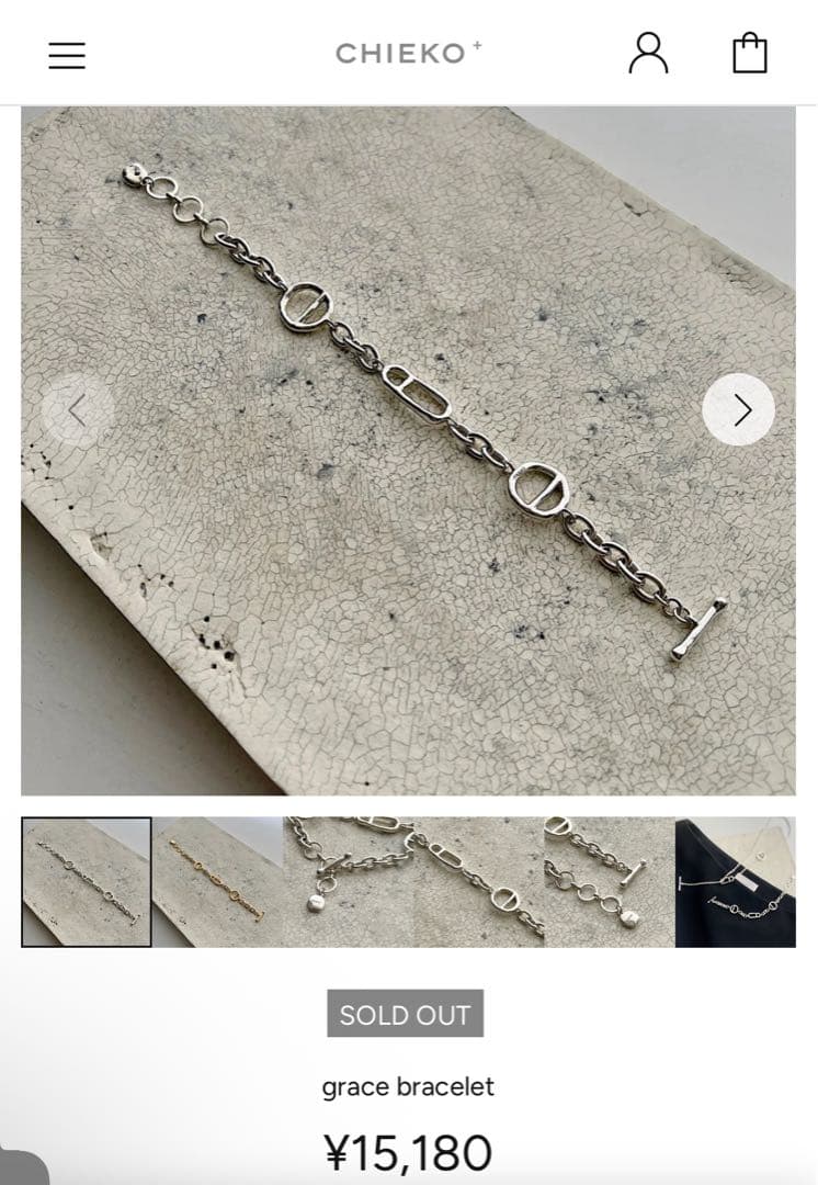 まこちゃんCHIEKO+grace bracelet necklace
