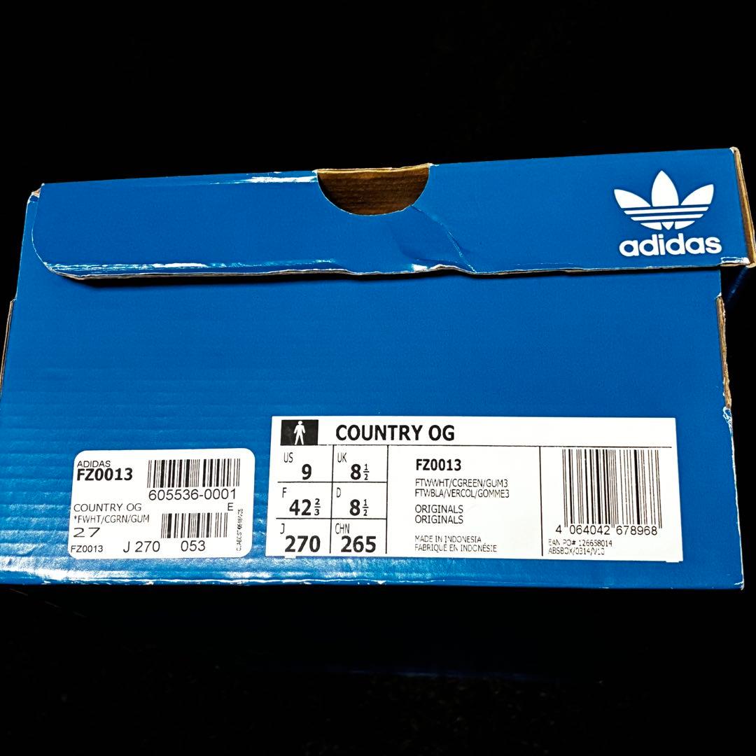 adidas スニーカー COUNTRY OG FZ0013 27㎝ アディダス