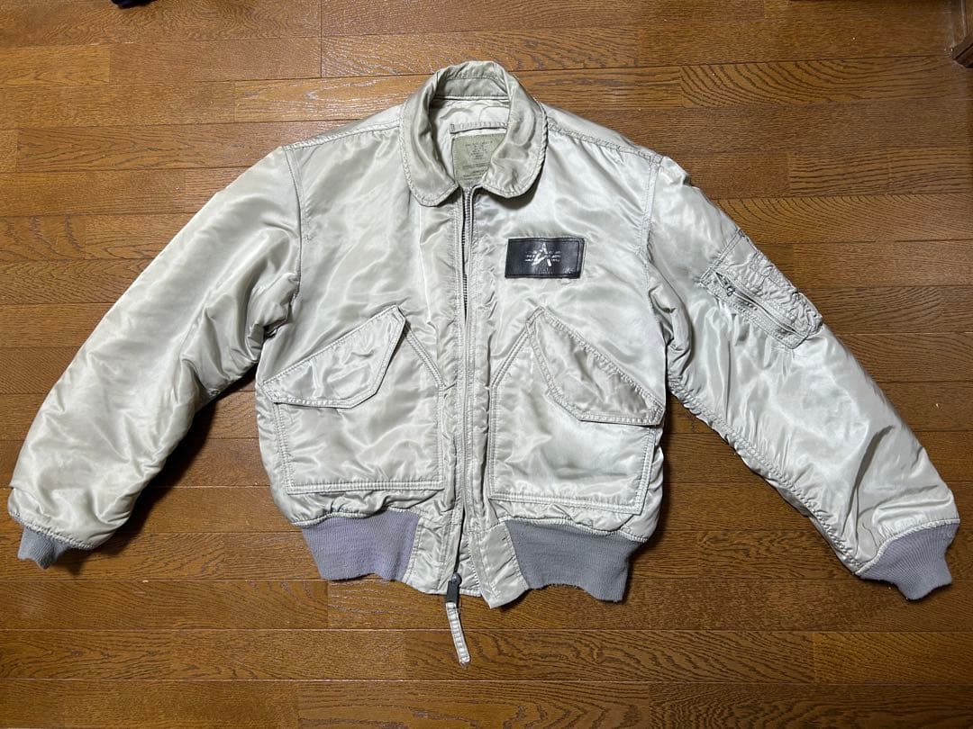 輝*様 ALPHA フライトジャケットCWU-45P シルバー