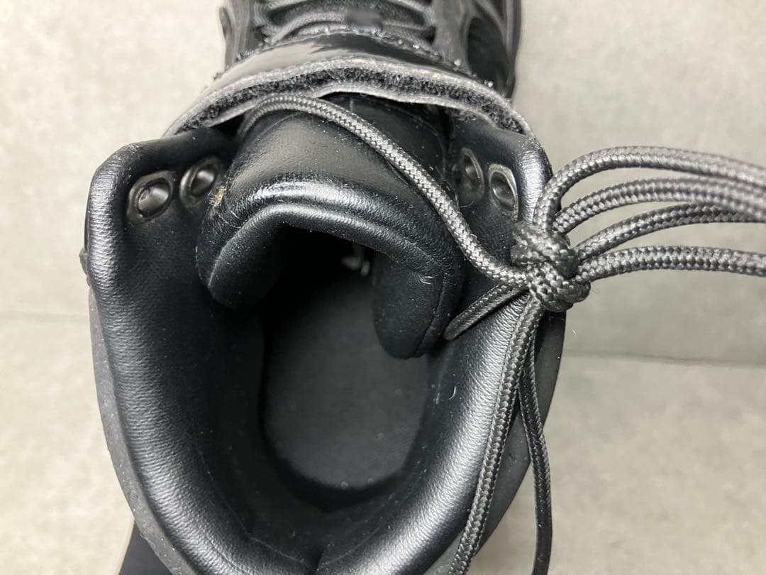 アディダス adidas ハイカット　オールブラック　エナメル　スタッズ